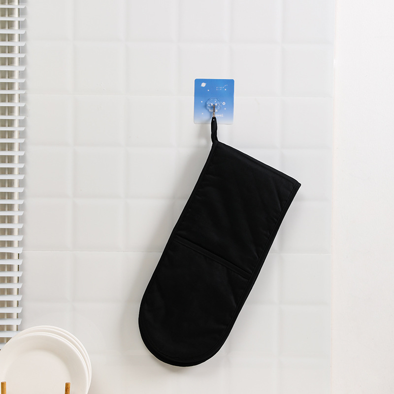Extra-Long Cotton Double Oven Mitt — view 4