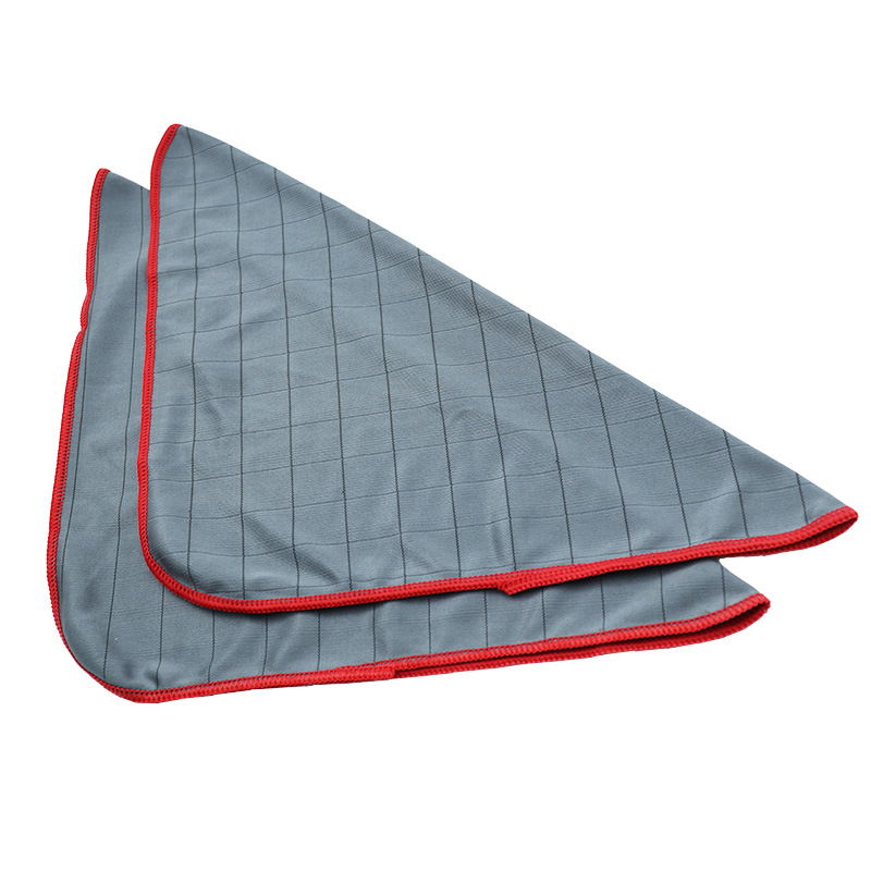 Carbon Fiber Microfiber Glass Cleaning Cloth — view 5
