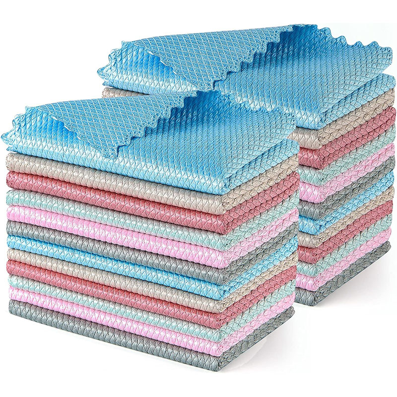 Fish Scale Microfiber Glass Cleaning Cloth — view 5