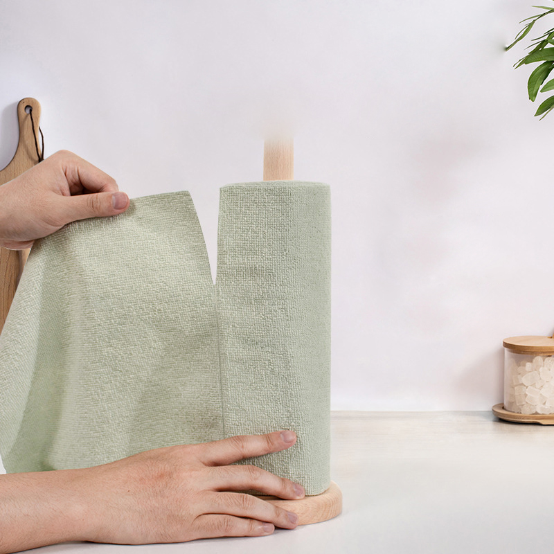 Perforated Warp-Knitted Microfiber Cleaning Cloth Roll โ view 2