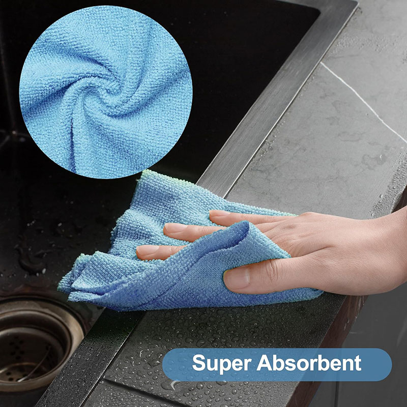 Perforated Warp-Knitted Microfiber Cleaning Cloth Roll โ view 4