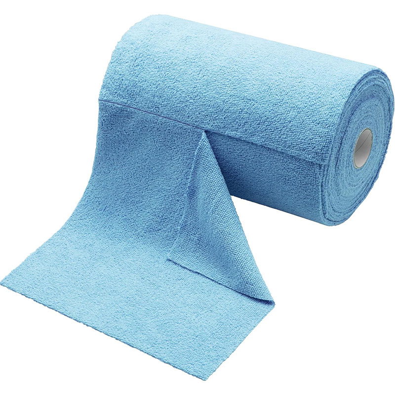 Perforated Warp-Knitted Microfiber Cleaning Cloth Roll โ view 5