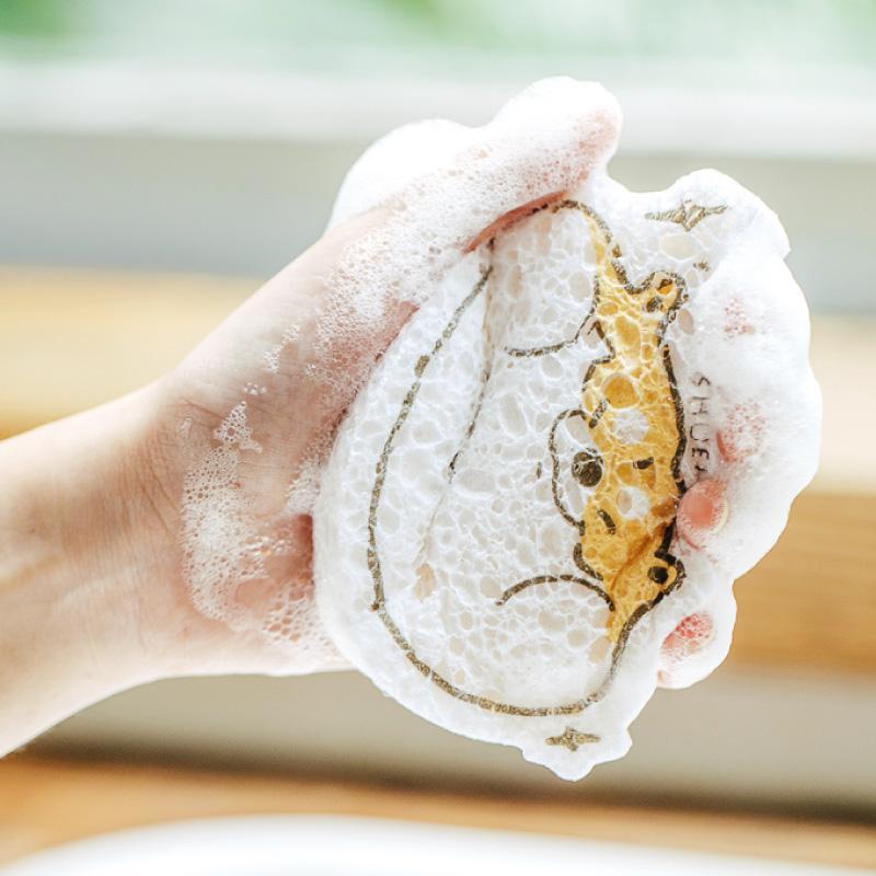 Natural Cartoon Cellulose Sponges for Kitchen — view 4