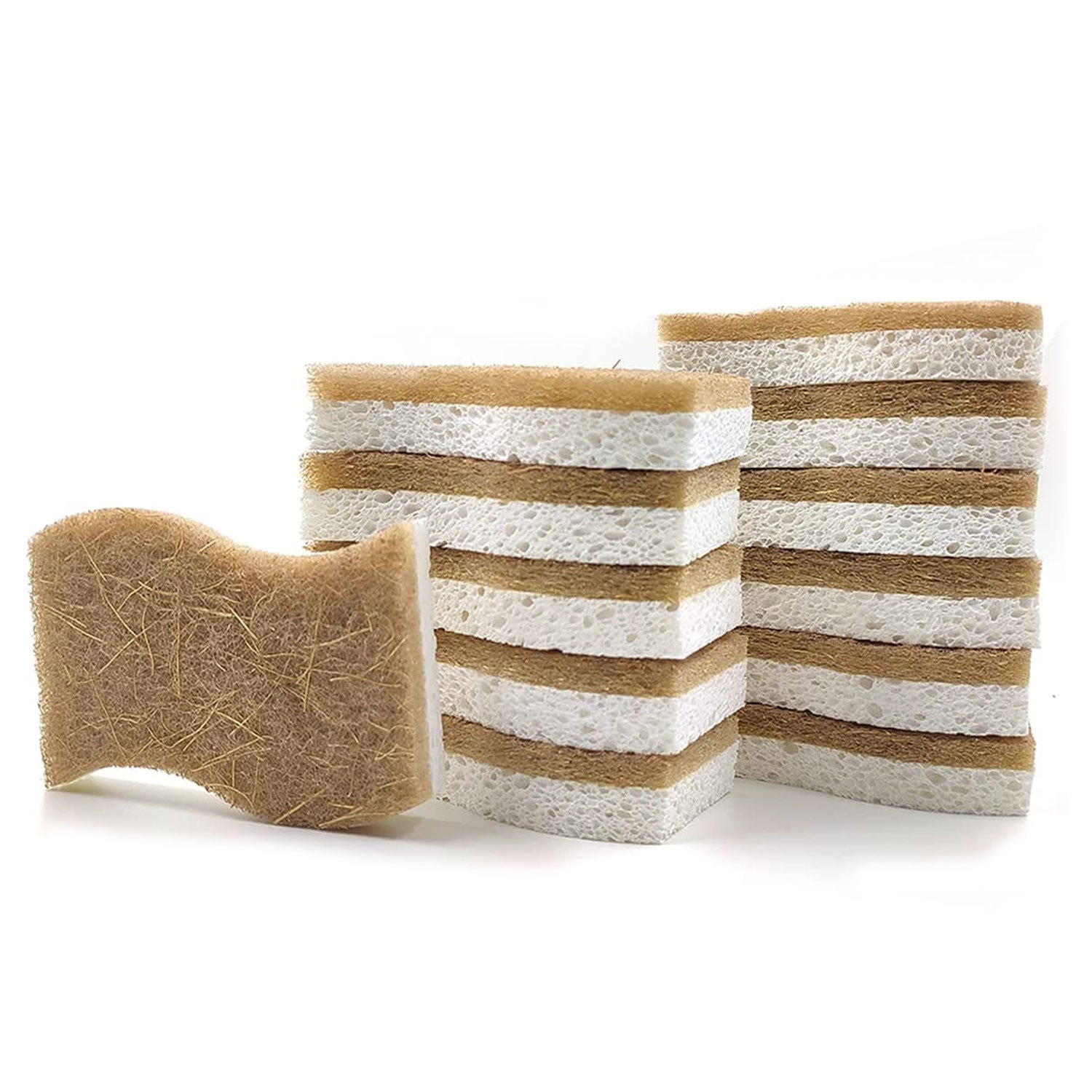 Cellulose and Coconut Scrubber Sponge — view 2