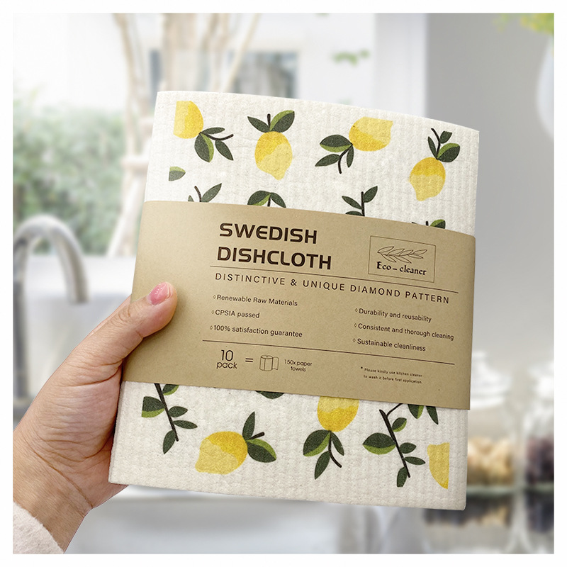 Printed Swedish Cellulose Sponge Cloths — view 4